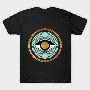 Evil Eye Gold Amulet T-Shirt